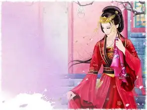 一组古风板绘美女插画,仙气十足的古装女子