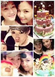  李小冉庆生刘涛卖萌甜美合影闺蜜情深