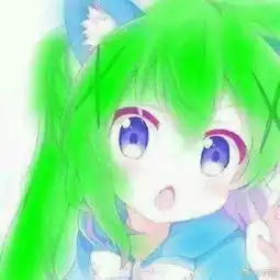  绿色系动漫女头