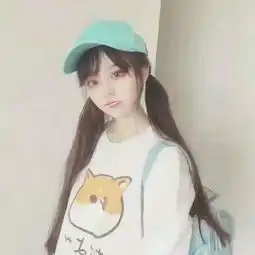 一个头像背景是两堵墙绑成马尾的小姐姐有好多这样的图片但是不知道人求图源