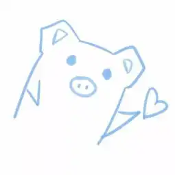  小猪猪情侣头像遇见你后凛冬散尽满天星河