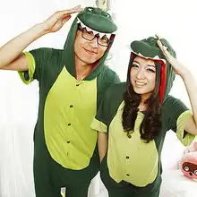  夏季情侣连体睡衣恐龙xl