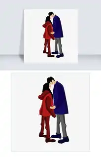  幸福的情侣约会拥吻图片素材ai格式下载动漫人物大全