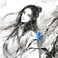  墨色晕染出结局水墨古风帅哥头像