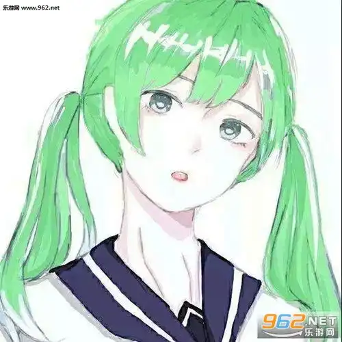  绿色情侣头像卡通图片绿色情侣头像图片大全下载乐游网游戏下载