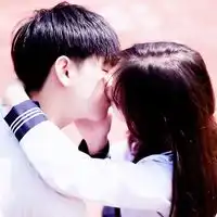  抖音超甜情侣接吻头像,秀恩爱必备微信头像图片大全