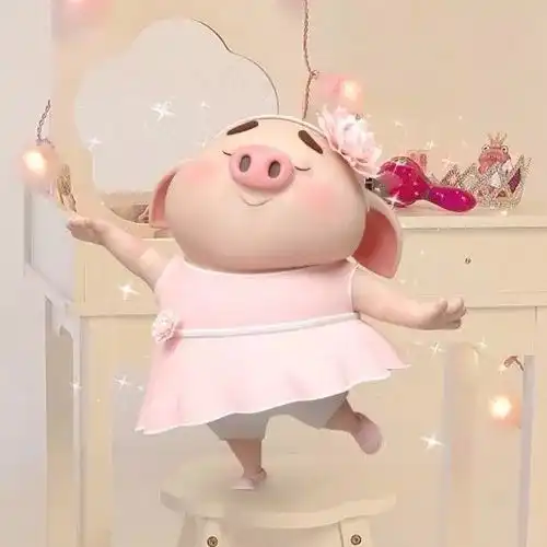  特别萌的小猪猪微信头像