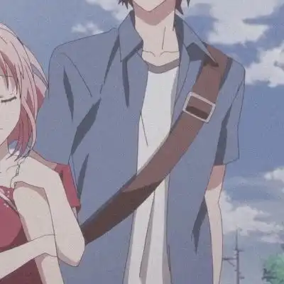  江孑一对两张可爱动漫二次元情情侣头像我要个性网