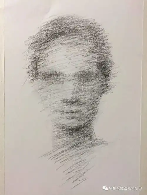  墙角笔触技墙角一姐教你画出精美头像