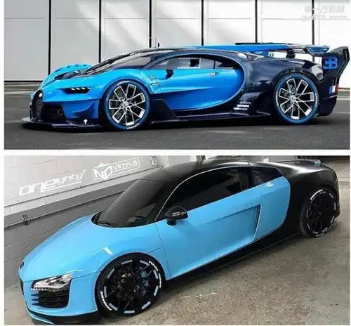 奥迪r8v10变身伪装成布加迪visiongranturismo