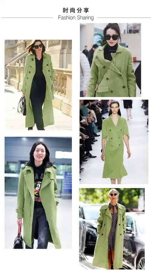  施悦名女装2020新款双面羊绒大衣女中长款修身欧美风毛呢外套女a