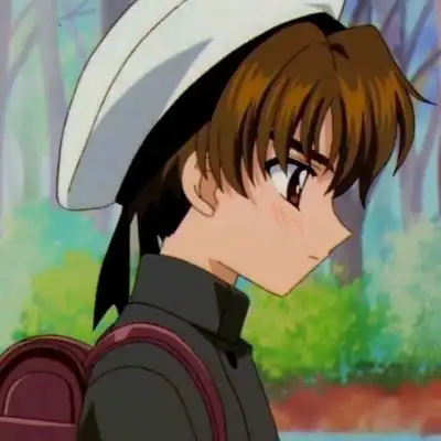  小樱小狼情头一左一右魔卡少女樱情侣头像高清图片