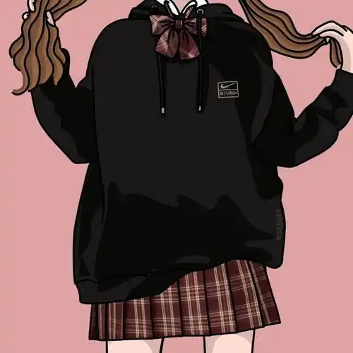 闺蜜头像jk制服头像粉色可爱系
