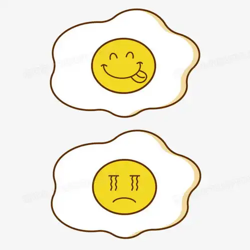  卡通手绘荷包蛋笑哭表情元素png图片素材免费下载元素png30003000像素
