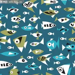  可爱鱼儿背景图