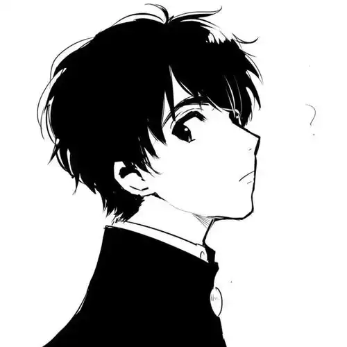  爱不释手黑白动漫情头也太绝了