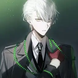  二次元高冷侧脸男头像