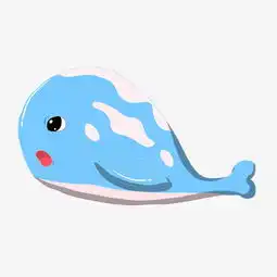  蓝色的鲸鱼动物设计图片素材其他格式下载动漫人物大全