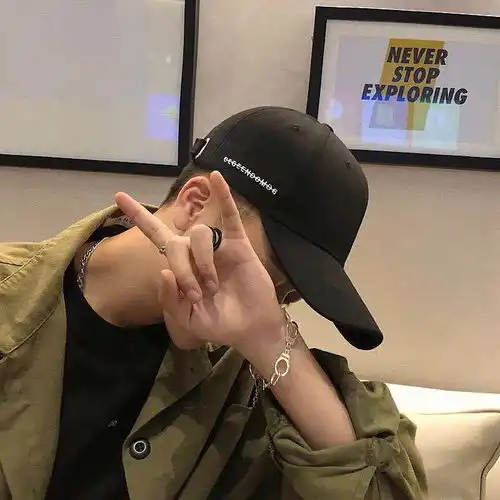  韩版帽子男棒球帽子夏百搭刺绣嘻哈帽潮ins遮阳帽学生情侣帽子女zzx