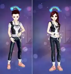  qq炫舞中与男生哥特小子服装的女生叫什么