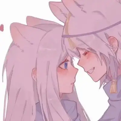  一对两张的可爱动漫情头你是我情侣头像我要个性网