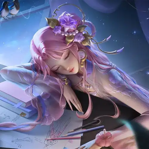  昭君七夕乞巧织情皮肤原画vs建模壁纸头像