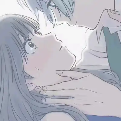  一对两张的可爱动漫情侣狗头