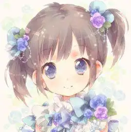  卡通头像女生可爱小清新自然图片不要衣服