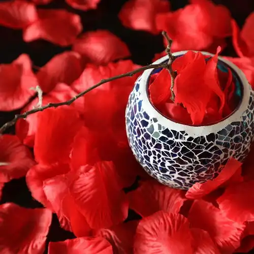  原价9.90现价8.69墨斗鱼玫瑰花瓣红色300片七夕情人节房间布置生日告白求婚浪漫表白仿真花瓣婚庆婚床撒花婚礼现场手抛假花瓣