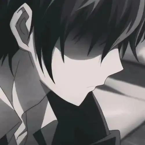  动漫头像超a的黑白男女头像