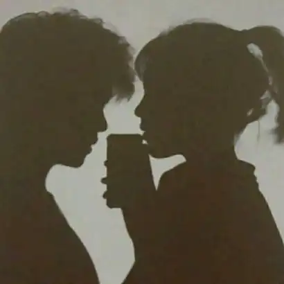  高清影子情侣头像图片