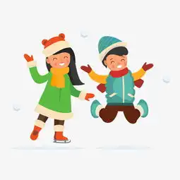  卡通圣诞节玩雪球的小孩子素材图片素材其他格式下载动漫人物大全