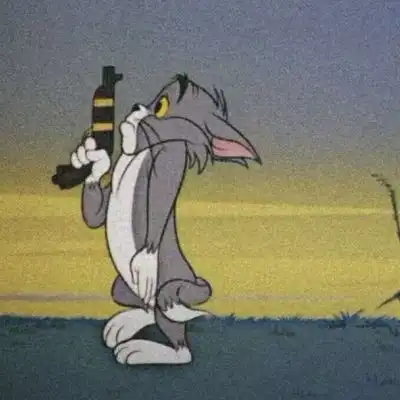  猫和老鼠可爱搞笑卡通情侣头像