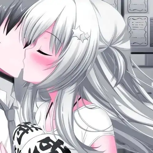  超甜二次元动漫接吻情头你永远是我的特例