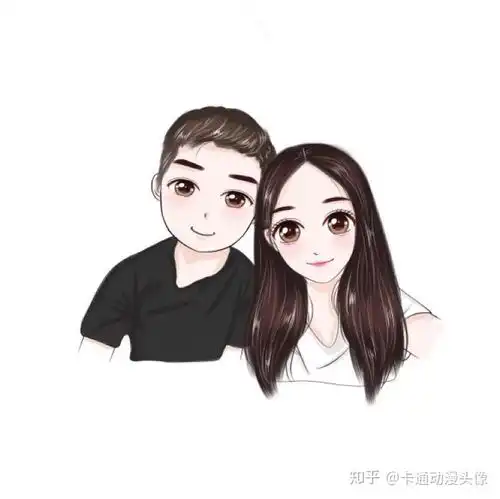  今日更新情侣卡通大头贴在配上你们的个性艺术签名让你们的头像与众不同