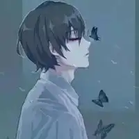  悲伤男生头像孤独动漫悲伤男生头像