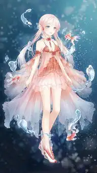  奇迹暖暖角色简约壁纸小姐姐的裙子真飘逸