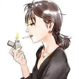  有没有这个图片对应的动漫男生抽烟图啊