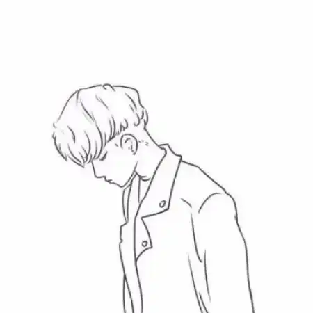  手绘简约情侣头像一对,只要自己喜欢就可以