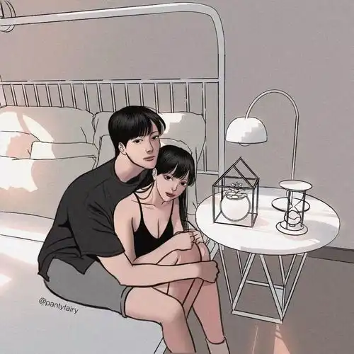  当下超火的热恋情侣插画,撩得19w粉丝脸红心跳想恋爱