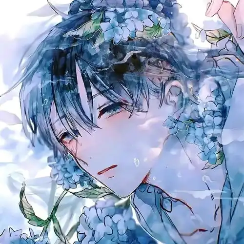  水蓝色的头像