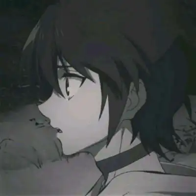  黑白动漫男头大概有了别人陪伴男生头像我要个性网