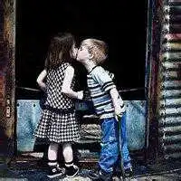  情侣头像韩国萌萌小孩微信头像图片大全