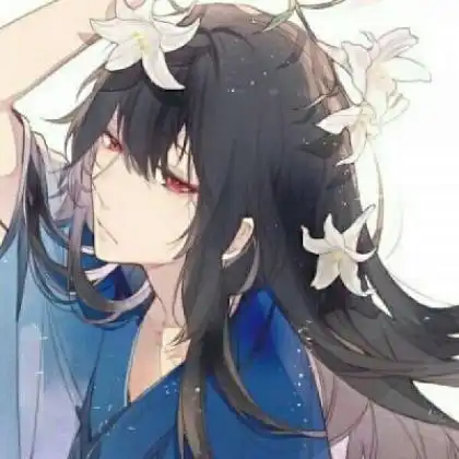  手绘唯美动漫头像女生一个人的一往情深