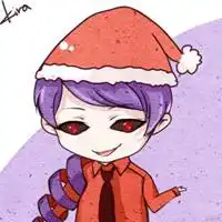  戴圣诞帽的动漫头像女生微信头像图片大全