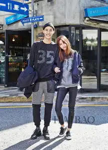  甜蜜味道520跟韩国型人学穿时尚情侣装