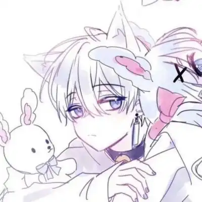  可爱的卡通情侣头像,喜欢拿走