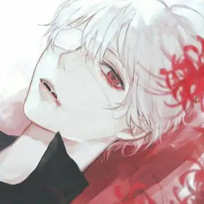  黑暗系男生头像丧恐怖红眼丧系卡通头像