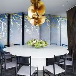  温馨130平米现代简约风格129㎡咖色简约风卧室飘窗装饰效果图