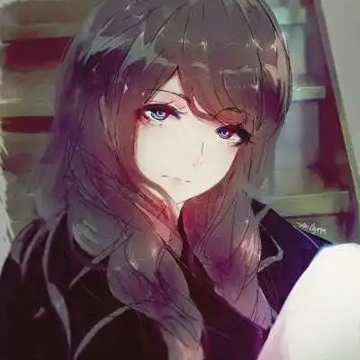  二次元黑暗系女生头像,高清好看的黑暗系二次元动漫女生头像图片